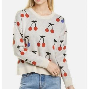 Like New: Madewell Cherry Jacquard Pullover Sweater